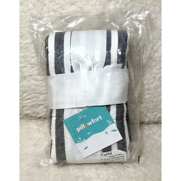 Chambray Striped Kids' Sham - Pillowfort - Picture 3 of 5